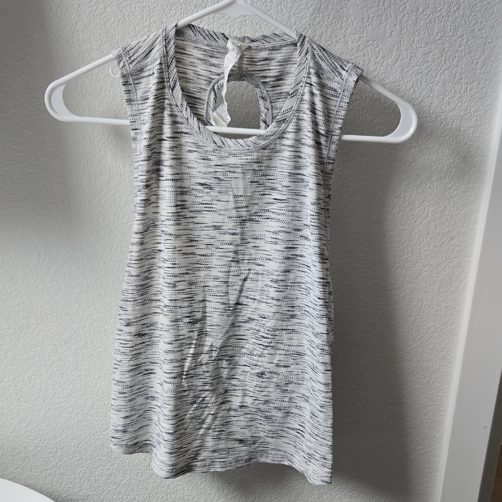 Lululemon Gray Criss Cross Tank